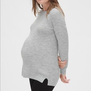 GAP Maternity waffle knit crew neck sweater
